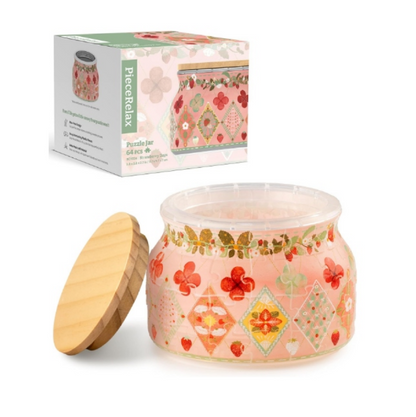 PieceRelax 3D Puzzle Jar 64 elementy drewniana pokrywka dekoracja