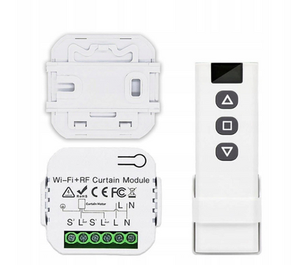 Sterownik Do Rolet Żaluzji Kąt Lameli TUYA WiFi + Pilot RF433Mhz