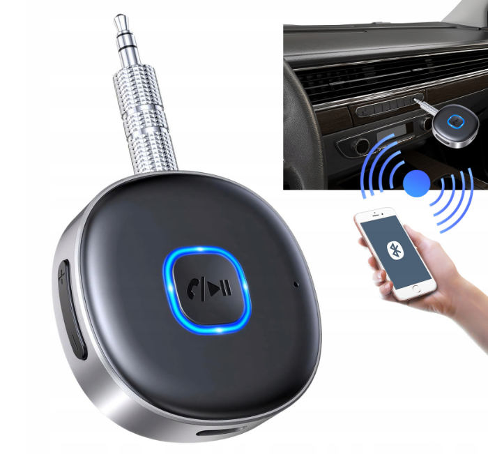 Odbiornik Bluetooth do samochodu muzyka Hi-Fi czysty dźwięk kompatybilny