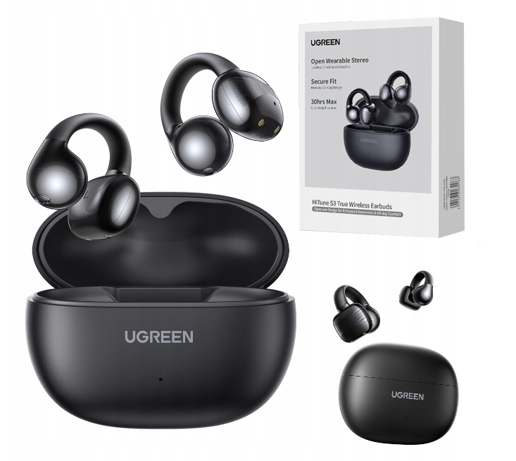 UGREEN HiTune S3 słuchawki bezprzewodowe Bluetooth 5.4 500mAh czarne