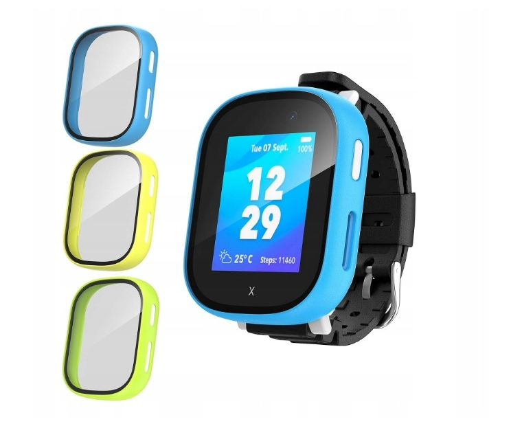3sztuki etui kompatybilne z Xplora X6 Play żółty,niebieski,zielony